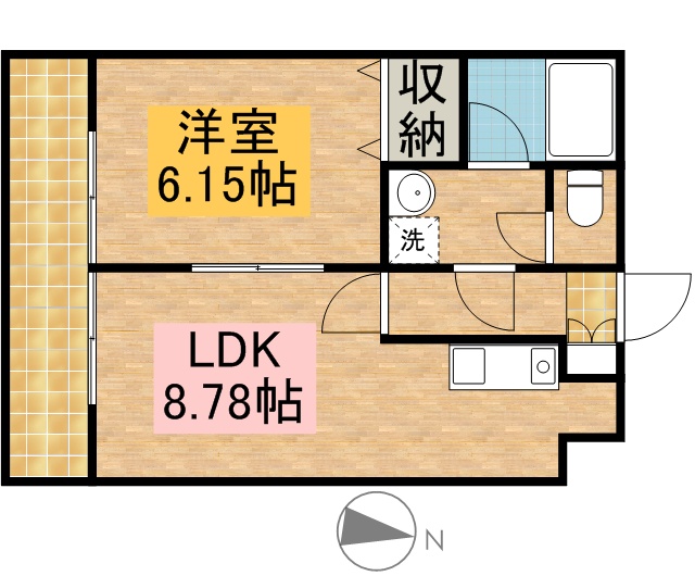 ＳｋｙＣｉｔｙ元浜 201号室 間取り