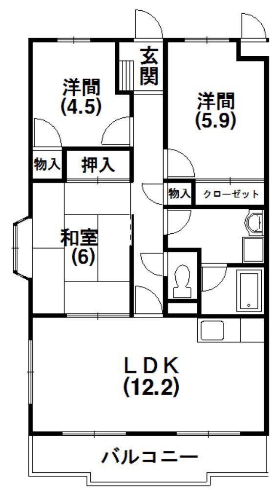 メゾンマロニエ 205号室 間取り