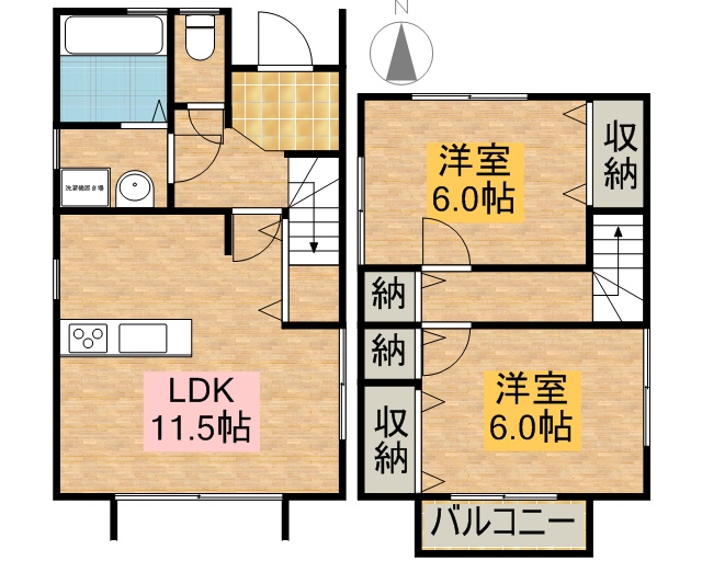 サウスフラットⅡ 間取り