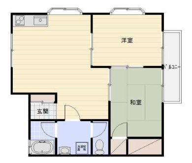 コーポアルプス 303号室 間取り