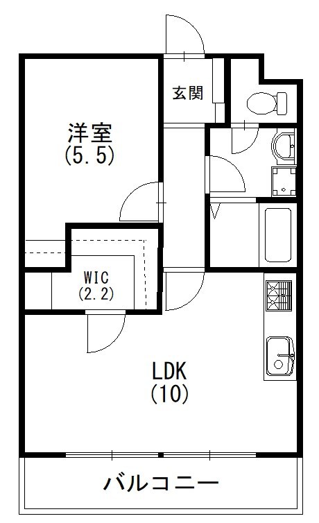 ｍｏｋａ　ｎｅｓｔ　ＩＫＥＮＯＵＣＨＩ 103号室 間取り