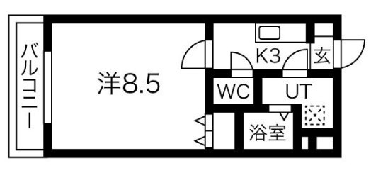 ハーヴェストⅦ 502号室 間取り