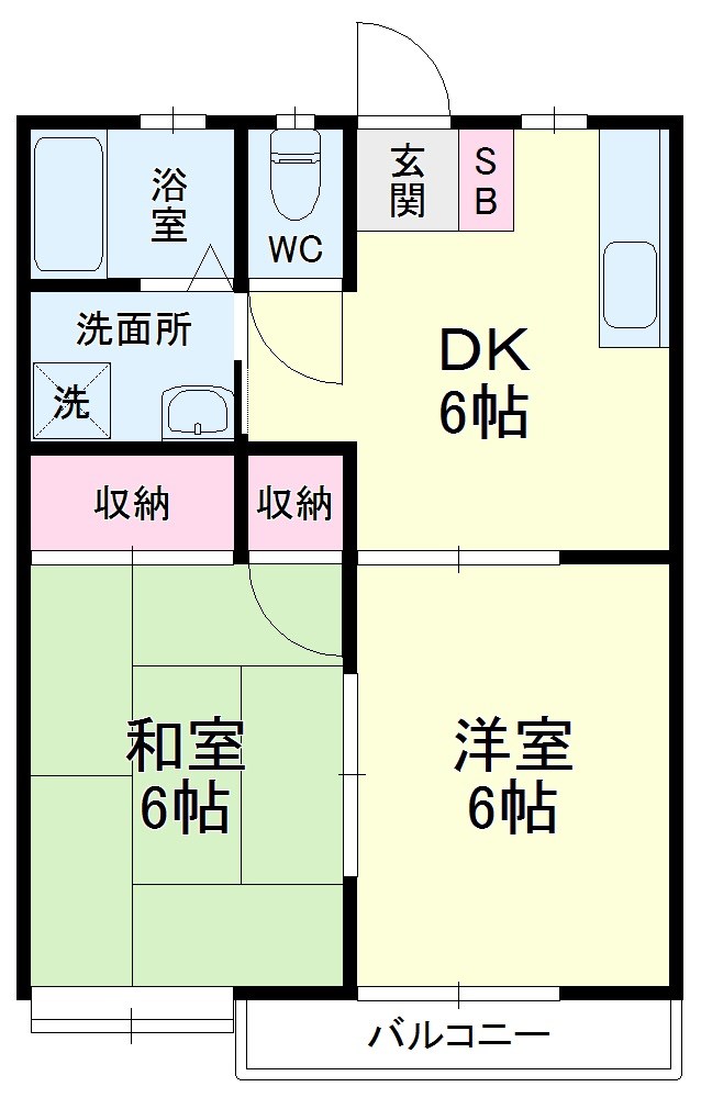 ノーブル後庵 205号室 間取り