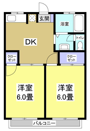 ソレイユ　Ｂ 101号室 間取り