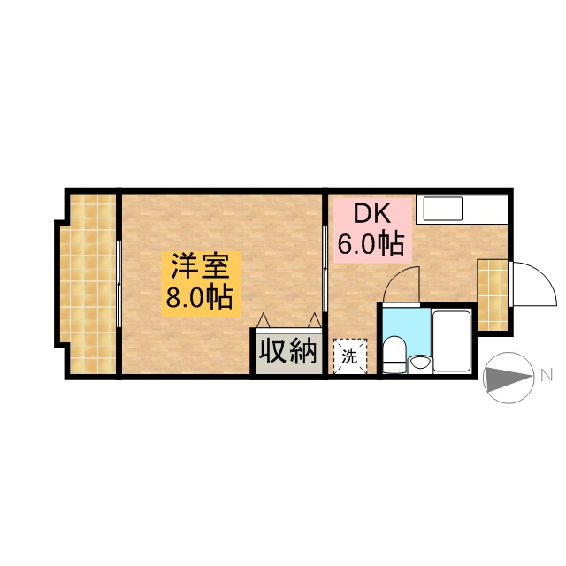 エマージュＳｈｉｇｅ 106号室 間取り