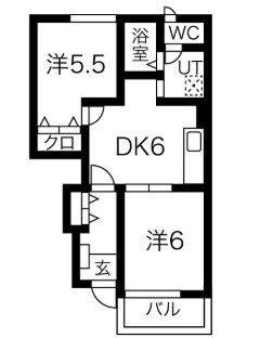 Ａｒｋａｄｉａ舞阪Ｂ 103号室 間取り