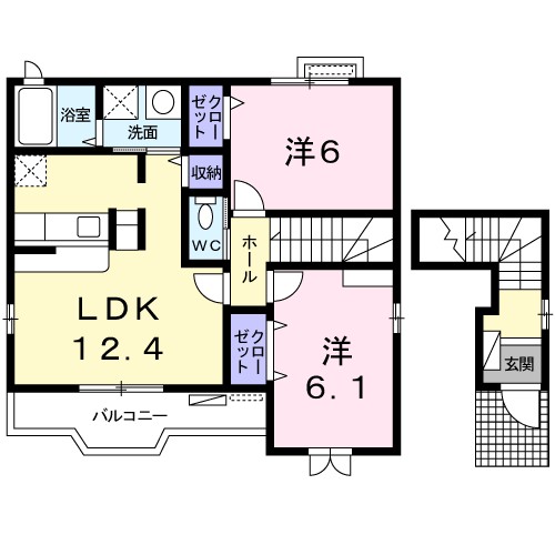チェリッシュハウス 201号室 間取り