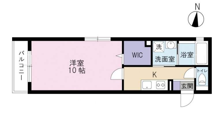 ライム海老塚 202号室 間取り