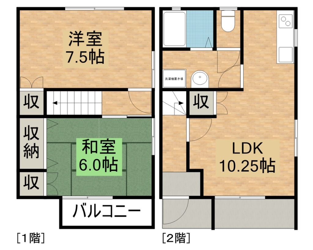 サン米津Ｂ 1号室 間取り