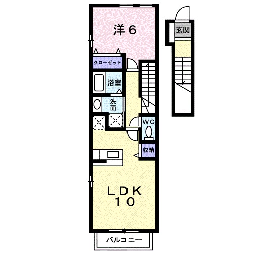 アグライア 206号室 間取り