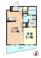 棒屋第１１下池ハイツ 205号室 間取り