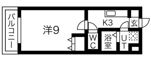 ブルー・シエル 103号室 間取り