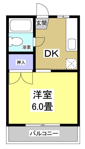 杉山ハイツＣ 111号室 間取り