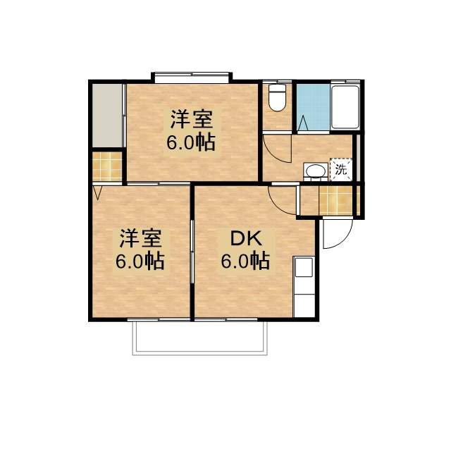 セジュールイシイ 203号室 間取り