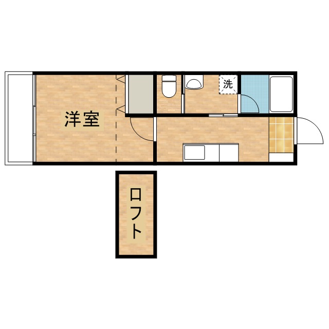 アトレ鷲津 202号室 間取り
