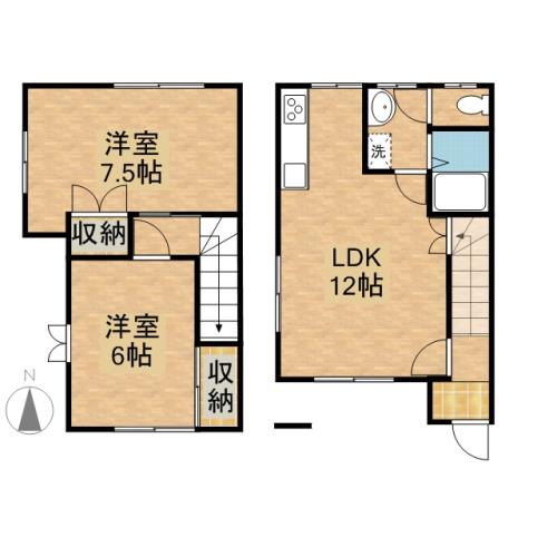 ベルシャルム A-1号室 間取り