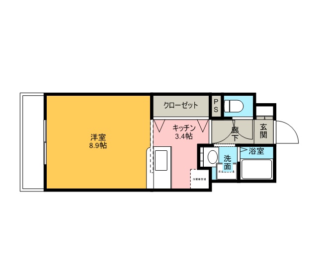 リバティ 201号室 間取り