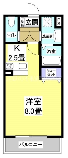 アーバン・エトワール 102号室 間取り