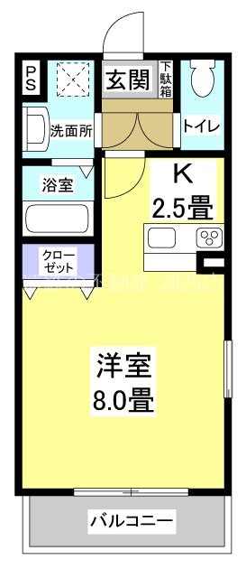 アーバン・エトワール 101号室 間取り