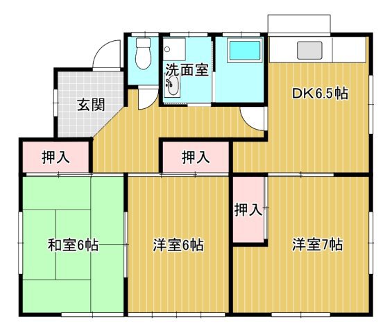 和合北借家 間取り