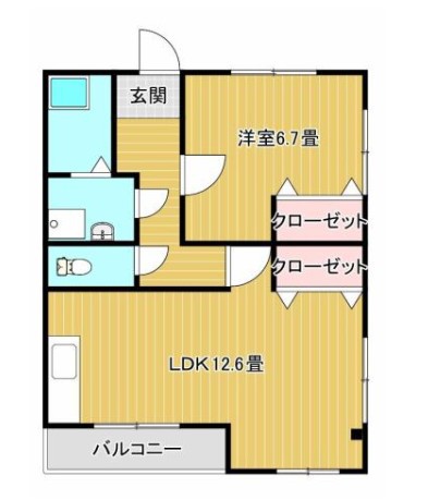 プレステージアメニティ 301号室 間取り