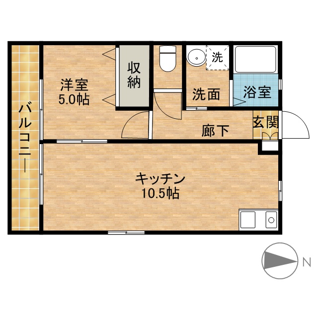 メゾンさくらＡ 202号室 間取り