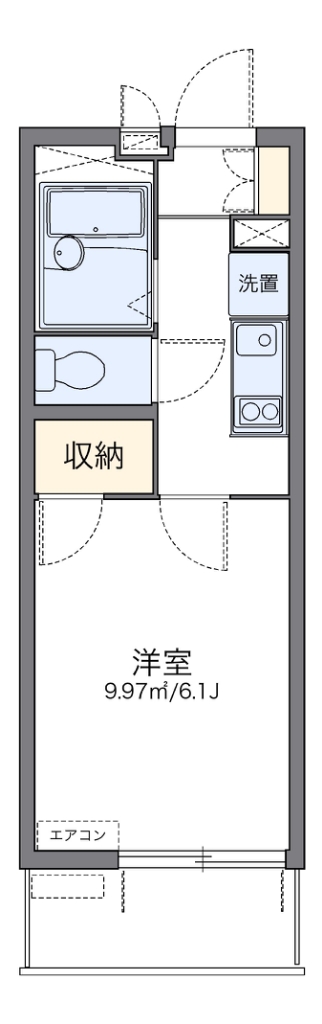 レオパレスエクセルケンＦｏｕｒ 302号室 間取り