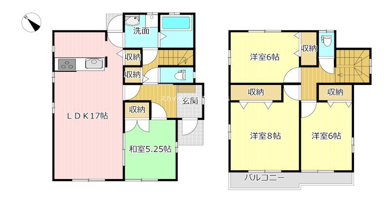 浜松市中央区和合町貸家 間取り