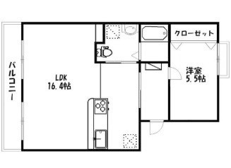 レジデンス下屋敷 205号室 間取り
