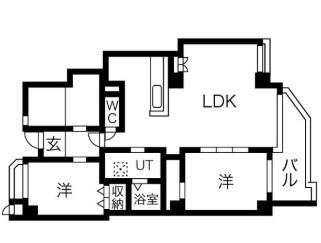 アークシティ四ツ池Ａ 403号室 間取り