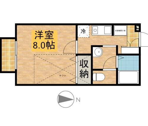 カンタベリーハウス 202号室 間取り