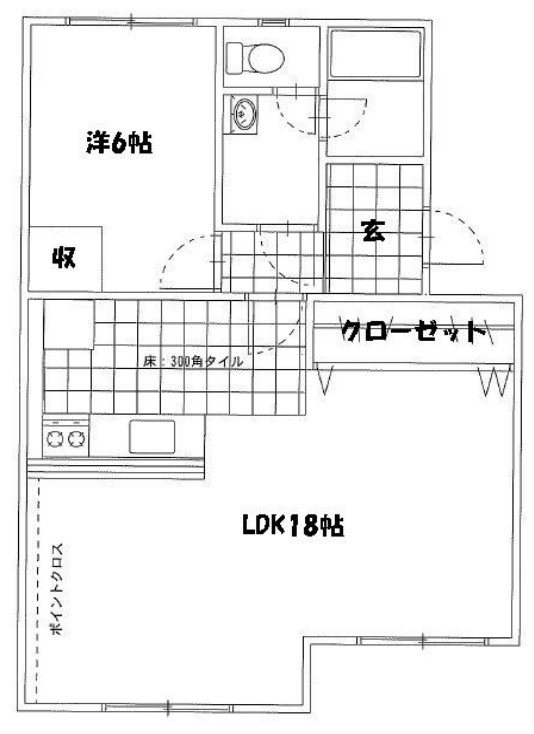 アズニューリノ 102号室 間取り