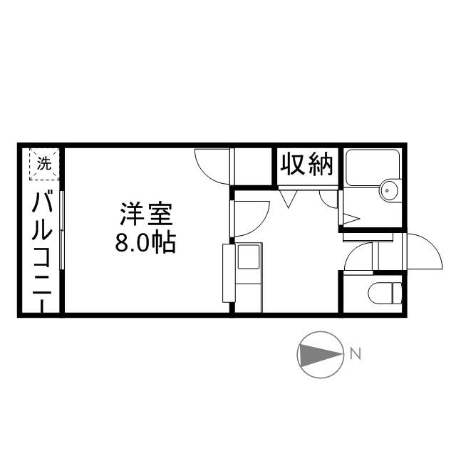 オーガスタＢⅡ 202号室 間取り