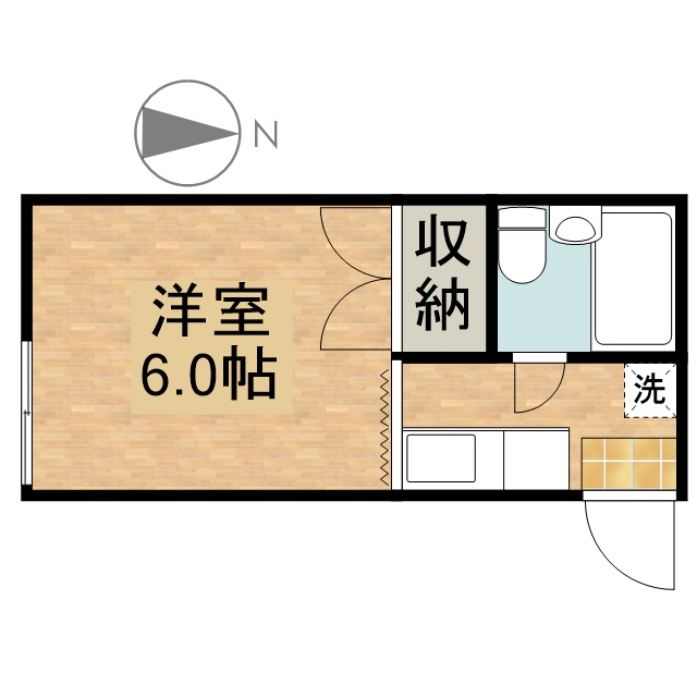 河合コーポＡ 間取り図