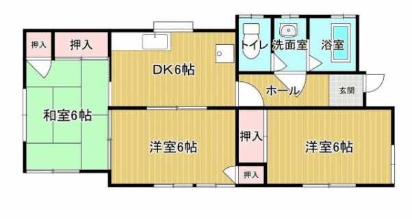 鈴木様貸家　北東棟 間取り