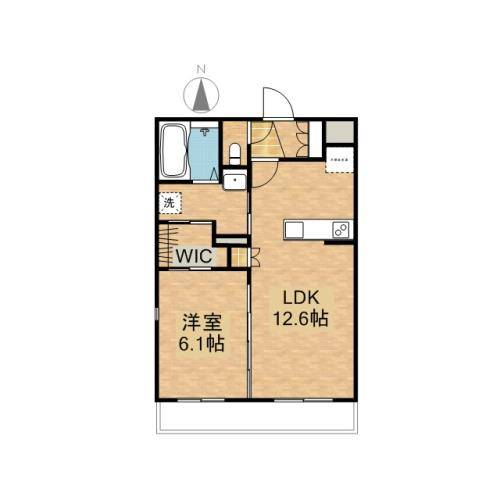 ブロッサムコート 306号室 間取り