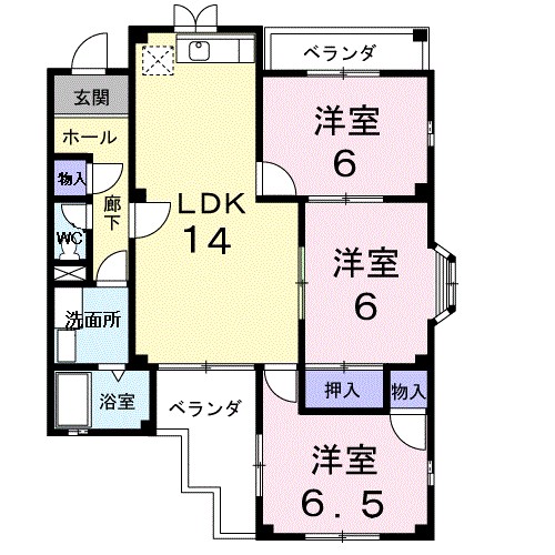 エナール佐鳴台 101号室 間取り