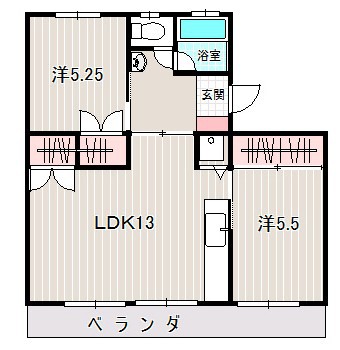 井上ハイツ 202号室 間取り