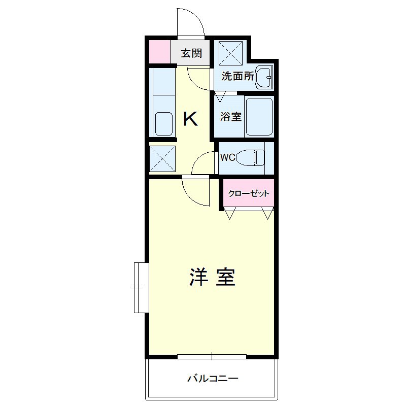 ブリアール 206号室 間取り