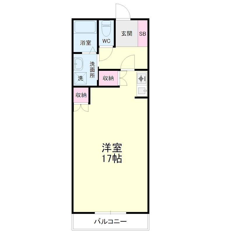 アルコ7 304号室 間取り