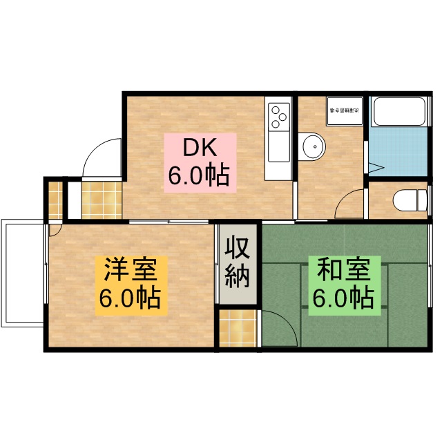セジュール南平台 102号室 間取り