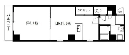 サンリブレ 401号室 間取り