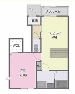 ＬＯＴＵＳ新居 106号室 間取り