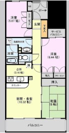 ブライティ広沢 306号室 間取り