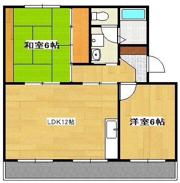 サンシティＢ 201号室 間取り