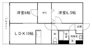 レイクグリーンＡＫＥＢＯＮＯ 302号室 間取り