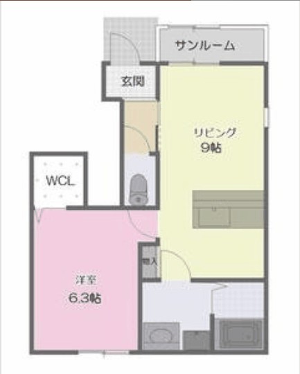 ＬＯＴＵＳ新居 102号室 間取り