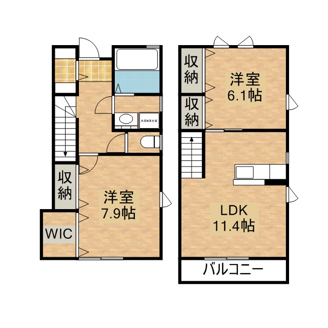 Ｆメゾン A号室 間取り