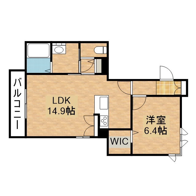 ＬｕｍｉｕｓＡ 203号室 間取り