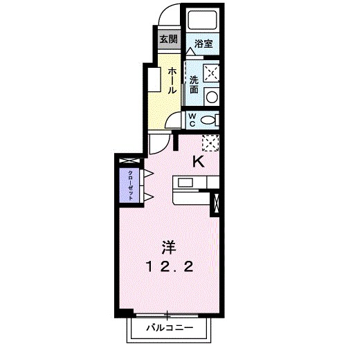 カルム　コリーヌ 105号室 間取り